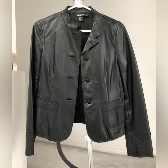 Dkny Jackets & Blazers - DKNY Women’s Black Leather Jacket